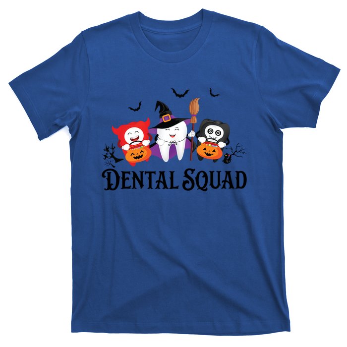 Dental Squad Dentist Halloween Teeth Ghost Pumpkin Cute Gift T-Shirt