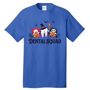 Dental Squad Dentist Halloween Teeth Ghost Pumpkin Cute Gift Tall T-Shirt