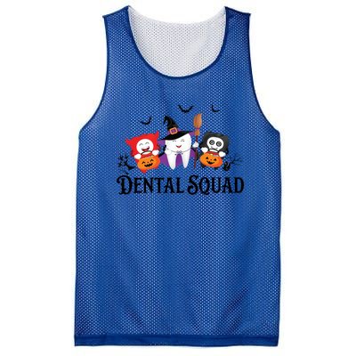 Dental Squad Dentist Halloween Teeth Ghost Pumpkin Cute Gift Mesh Reversible Basketball Jersey Tank