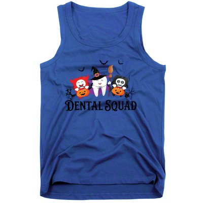 Dental Squad Dentist Halloween Teeth Ghost Pumpkin Cute Gift Tank Top