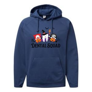 Dental Squad Dentist Halloween Teeth Ghost Pumpkin Cute Gift Performance Fleece Hoodie