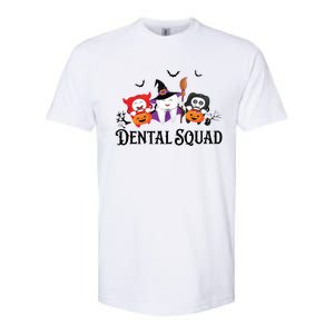 Dental Squad Dentist Halloween Teeth Ghost Pumpkin Cute Gift Softstyle CVC T-Shirt