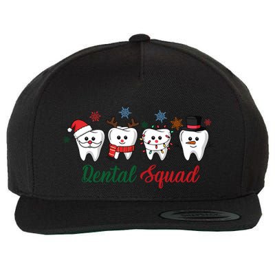 Dental Squad Dentist Christmas Holiday Xmas Wool Snapback Cap