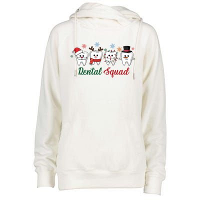 Dental Squad Dentist Christmas Holiday Xmas Womens Funnel Neck Pullover Hood