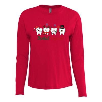 Dental Squad Dentist Christmas Holiday Xmas Womens Cotton Relaxed Long Sleeve T-Shirt