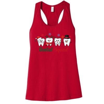 Dental Squad Dentist Christmas Holiday Xmas Women's Racerback Tank