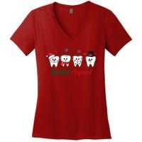 Dental Squad Dentist Christmas Holiday Xmas Women's V-Neck T-Shirt