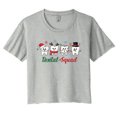 Dental Squad Dentist Christmas Holiday Xmas Women's Crop Top Tee