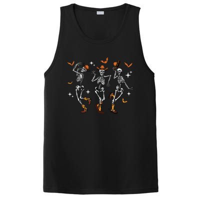 Dancing Skeletons Dance Cowboy Western Halloween Costume PosiCharge Competitor Tank