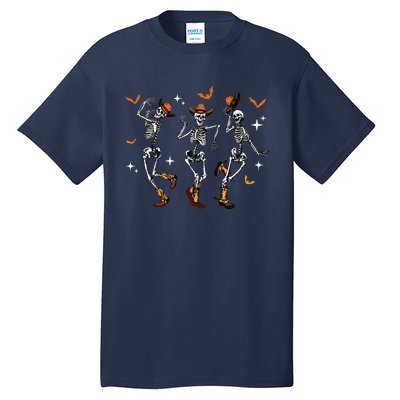 Dancing Skeletons Dance Cowboy Western Halloween Costume Tall T-Shirt