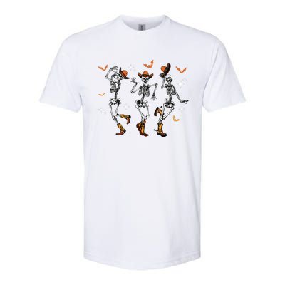 Dancing Skeletons Dance Cowboy Western Halloween Costume Softstyle CVC T-Shirt