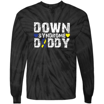 Down Syndrome Daddy Family Matching For Down Syndrome Awareness Gift Tie-Dye Long Sleeve Shirt