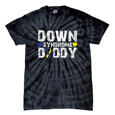 Down Syndrome Daddy Family Matching For Down Syndrome Awareness Gift Tie-Dye T-Shirt