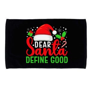 Dear Santa Define Good Matching Family Christmas Pajamas Microfiber Hand Towel