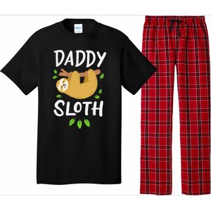 Daddy Sloth Dad Father Fathers Day Lazy Dad Pajama Set