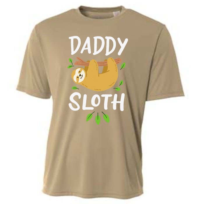 Daddy Sloth Dad Father Fathers Day Lazy Dad Cooling Performance Crew T-Shirt