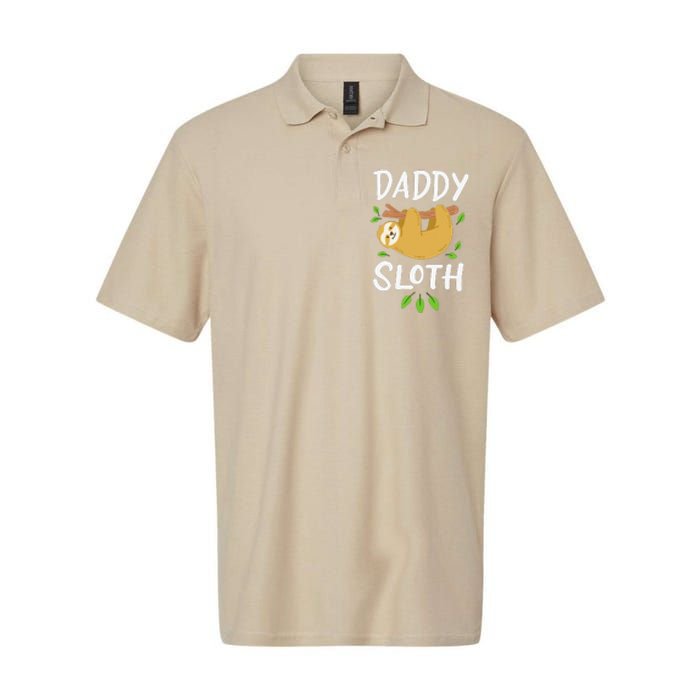 Daddy Sloth Dad Father Fathers Day Lazy Dad Softstyle Adult Sport Polo