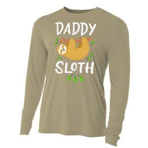 Daddy Sloth Dad Father Fathers Day Lazy Dad Cooling Performance Long Sleeve Crew