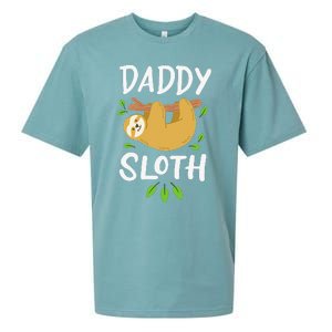 Daddy Sloth Dad Father Fathers Day Lazy Dad Sueded Cloud Jersey T-Shirt