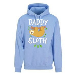 Daddy Sloth Dad Father Fathers Day Lazy Dad Unisex Surf Hoodie