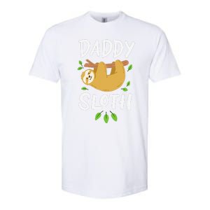 Daddy Sloth Dad Father Fathers Day Lazy Dad Softstyle CVC T-Shirt