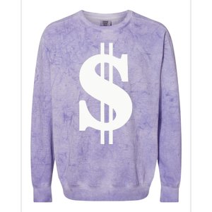 Dollar Sign Colorblast Crewneck Sweatshirt