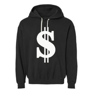 Dollar Sign Garment-Dyed Fleece Hoodie