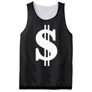 Dollar Sign Mesh Reversible Basketball Jersey Tank