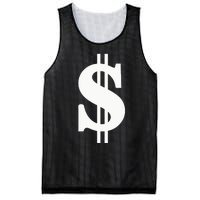 Dollar Sign Mesh Reversible Basketball Jersey Tank