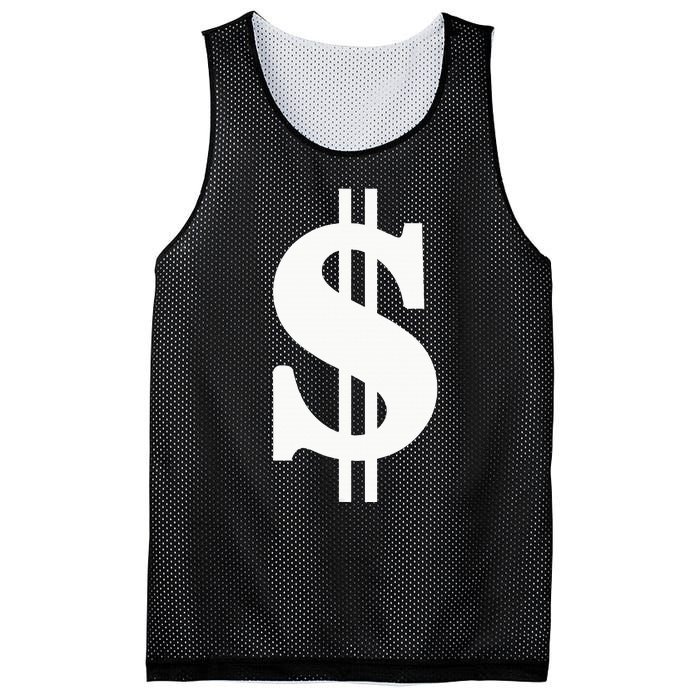 Dollar Sign Mesh Reversible Basketball Jersey Tank