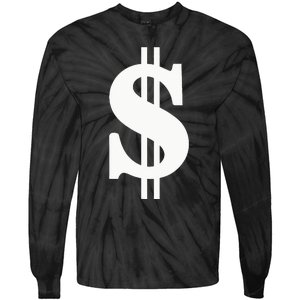 Dollar Sign Tie-Dye Long Sleeve Shirt