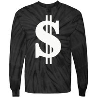 Dollar Sign Tie-Dye Long Sleeve Shirt