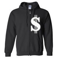 Dollar Sign Full Zip Hoodie