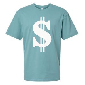 Dollar Sign Sueded Cloud Jersey T-Shirt