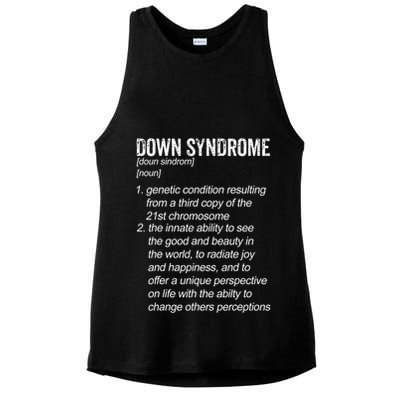 Down Syndrome Designs & Co. Down Syndrome Definition For Cl Ladies PosiCharge Tri-Blend Wicking Tank