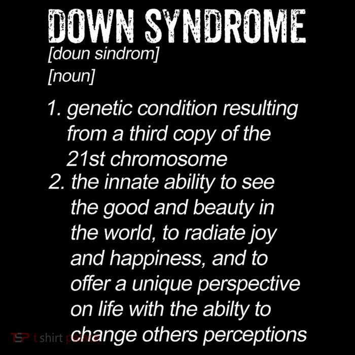 Down Syndrome Designs & Co. Down Syndrome Definition For Cl T-Shirt
