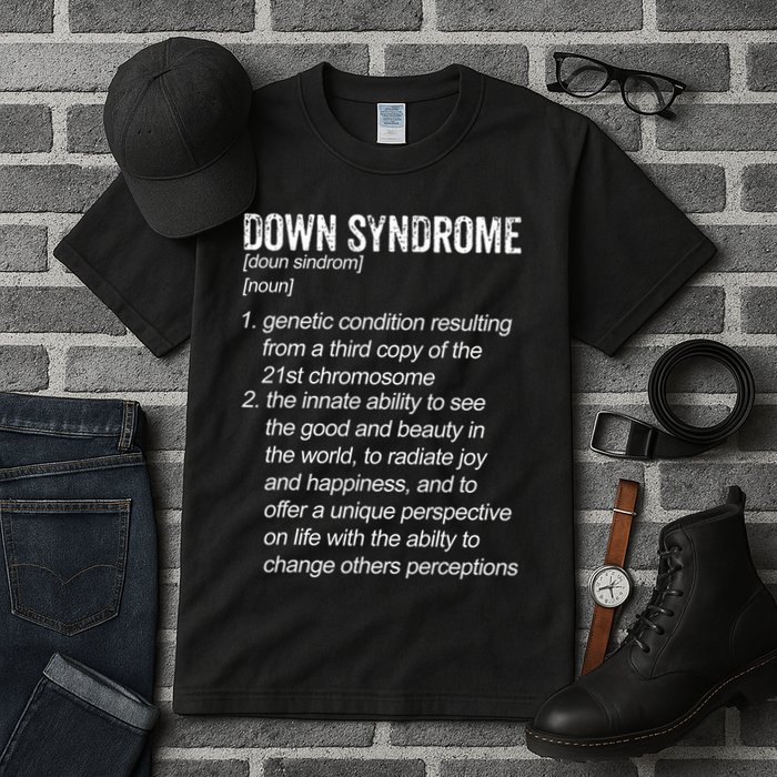 Down Syndrome Designs & Co. Down Syndrome Definition For Cl Tall T-Shirt