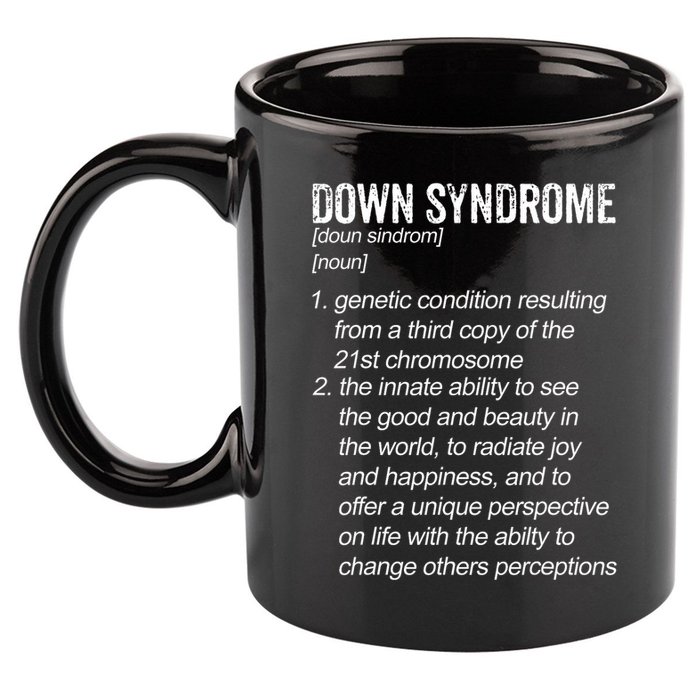 Down Syndrome Designs & Co. Down Syndrome Definition For Cl 11oz C Handle Ceramic Mug