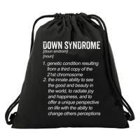 Down Syndrome Designs & Co. Down Syndrome Definition For Cl Drawstring Bag