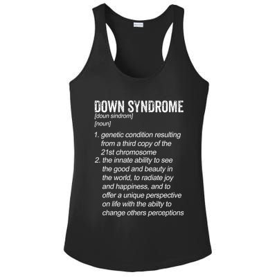 Down Syndrome Designs & Co. Down Syndrome Definition For Cl Ladies PosiCharge Competitor Racerback Tank