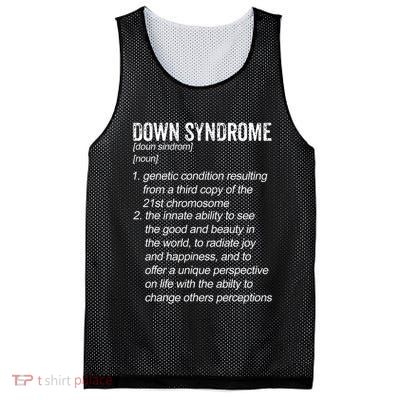 Down Syndrome Designs & Co. Down Syndrome Definition For Cl Mesh Reversible Basketball Jersey Tank