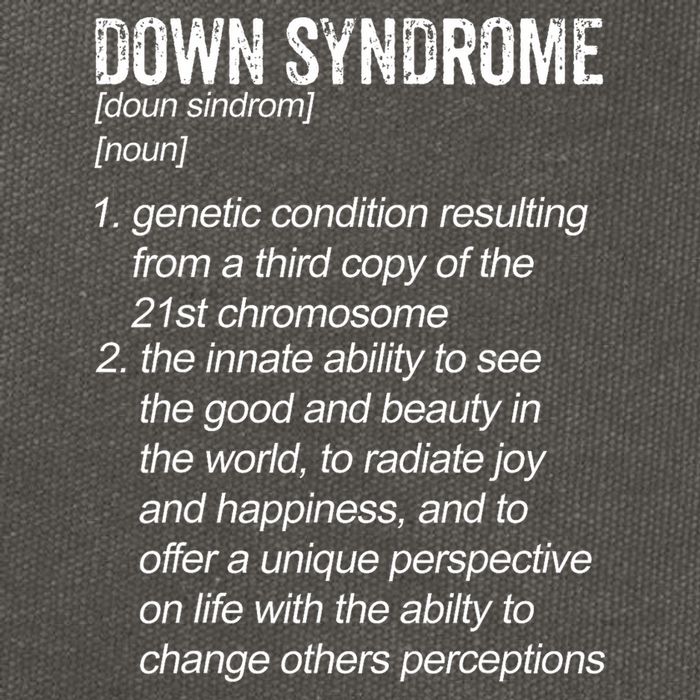 Down Syndrome Designs & Co. Down Syndrome Definition For Cl Cotton Canvas Backpack