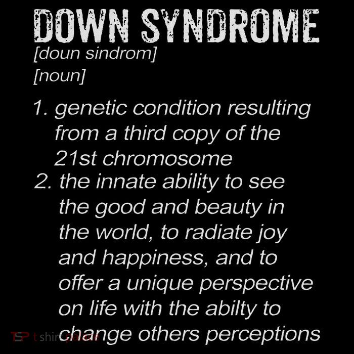 Down Syndrome Designs & Co. Down Syndrome Definition Premium T-Shirt