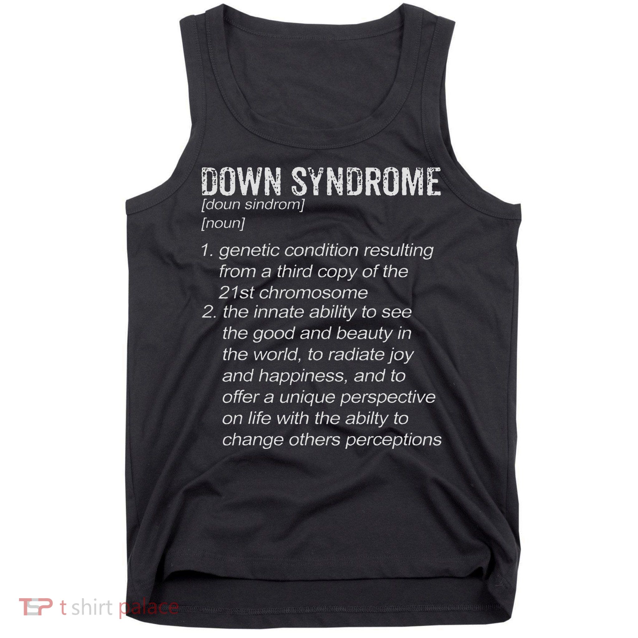 Down Syndrome Designs & Co. Down Syndrome Definition Tank Top