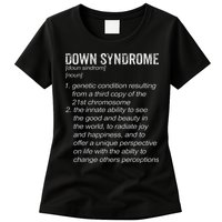 Down Syndrome Designs & Co. Down Syndrome Definition Womens T-Shirt