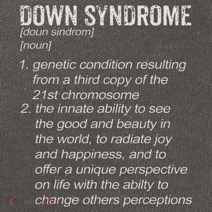 Down Syndrome Designs & Co. Down Syndrome Definition Cotton Canvas Backpack