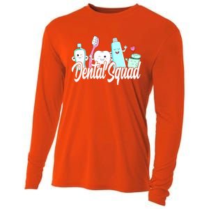 Dental Squad Dental Lab Hygienist Gift Cooling Performance Long Sleeve Crew