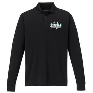 Dental Squad Dental Lab Hygienist Gift Performance Long Sleeve Polo