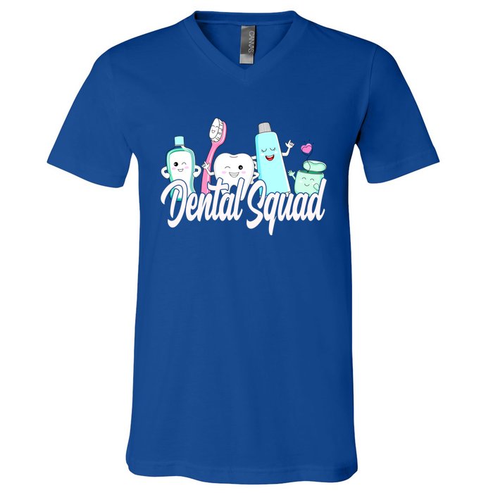 Dental Squad Dental Lab Hygienist Gift V-Neck T-Shirt