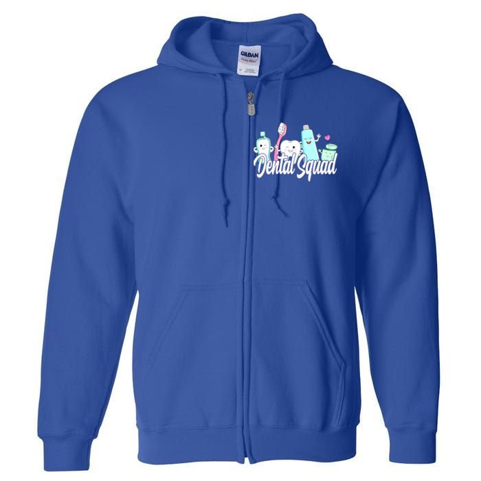 Dental Squad Dental Lab Hygienist Gift Full Zip Hoodie